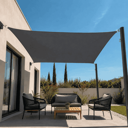 Voile d'ombrage rectangulaire anthracite