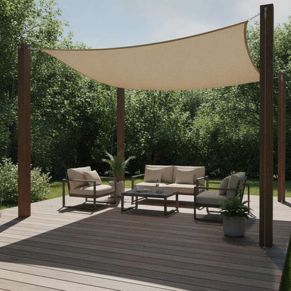Toile d'ombrage Rectangulaire Taupe