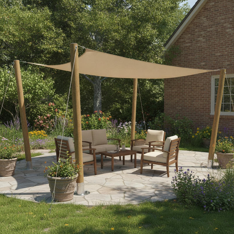 Toile d'ombrage Rectangulaire Taupe