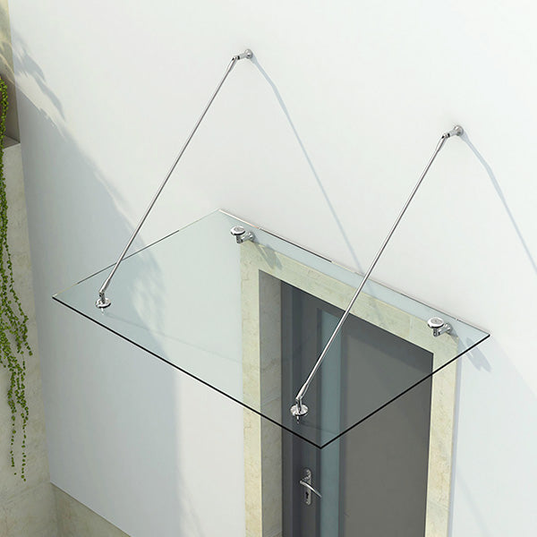 marquise aluminium et verre HOME - 150 x 90 cm