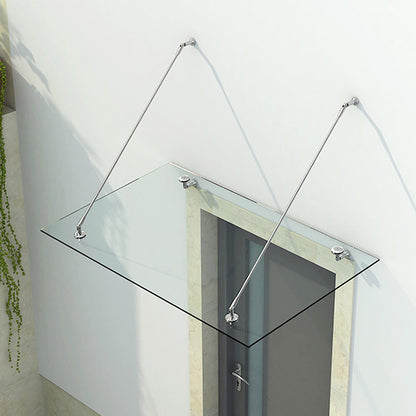 marquise aluminium et verre HOME - 150 x 90 cm