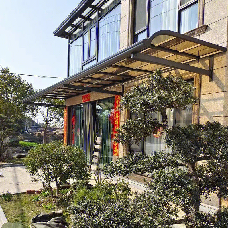 marquise bois porte de garage 200x100cm