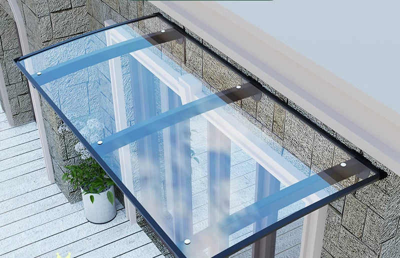 marquise porte de garage 100x120cm