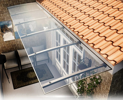 marquise porte de garage 100x120cm