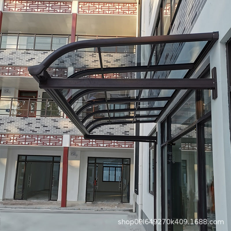 auvent porte de garage aluminium 300x150cm