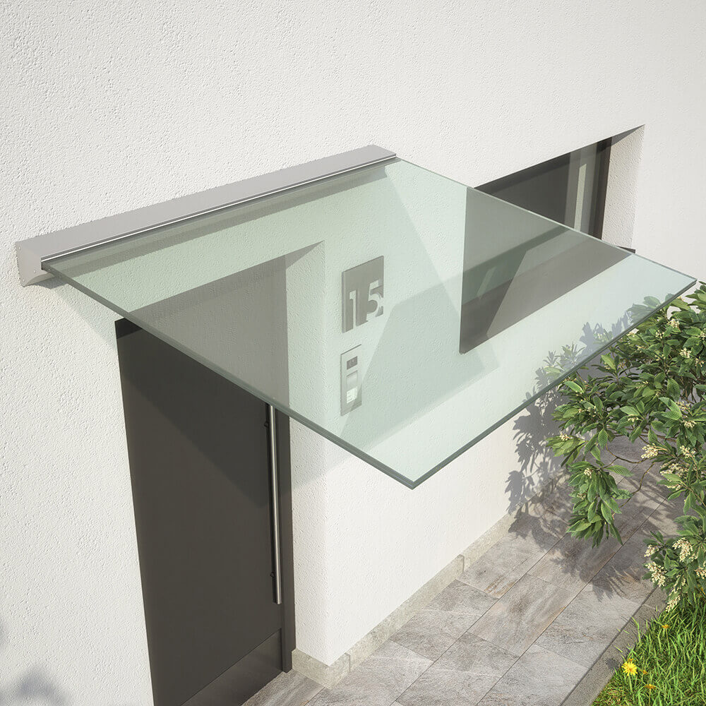 auvent de porte avec led 150x100cm