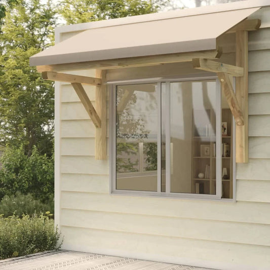 marquise auvent bois 200x100cm