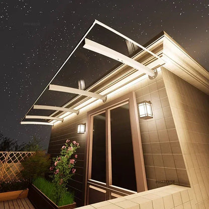 marquise pour porte de garage 300x100cm