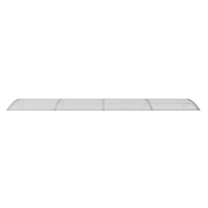 auvent de porte xxl 350x75cm transparent en polycarbonate