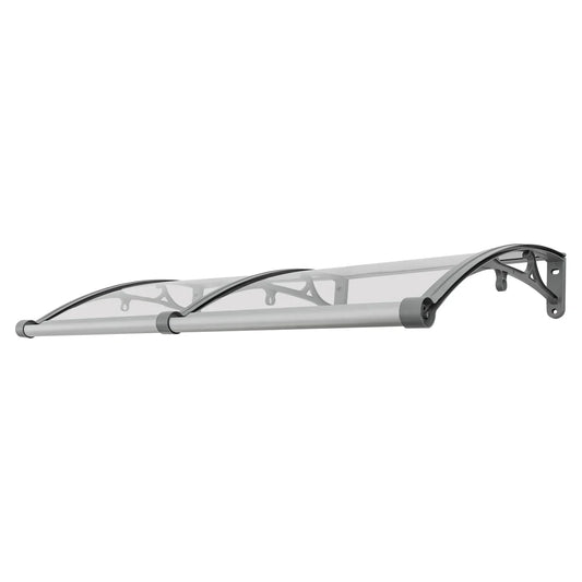 auvents de porte, auvent marquise de porte 120 x 60 cm transparent en polycarbonate