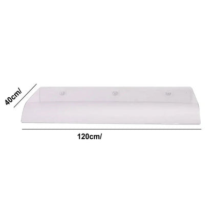 marquise et auvent 120x40cm transparent en polycarbonate