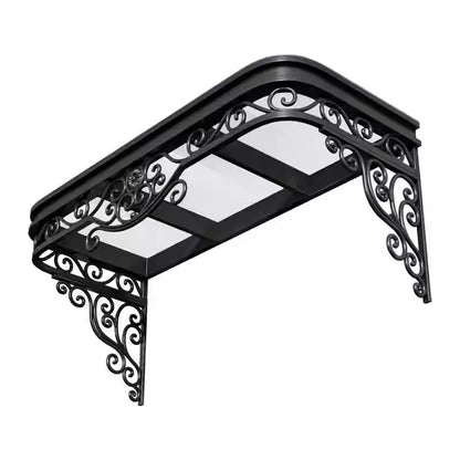 marquise de porte fer forgé 250x100cm