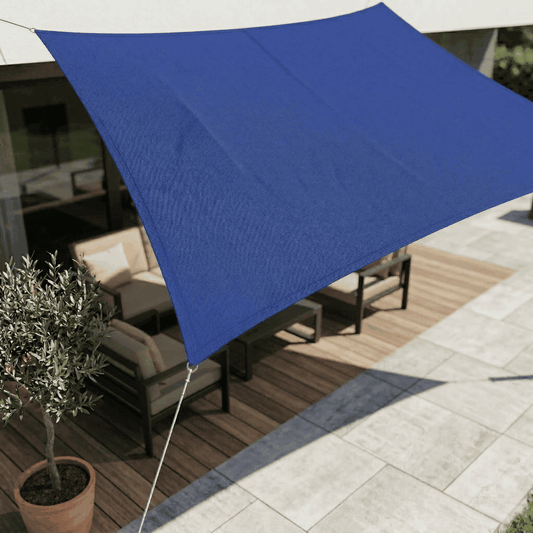Voile D'ombrage trapeze Bleu respirant