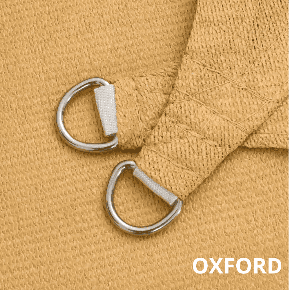 Voile d'ombrage triangulaire jaune sable