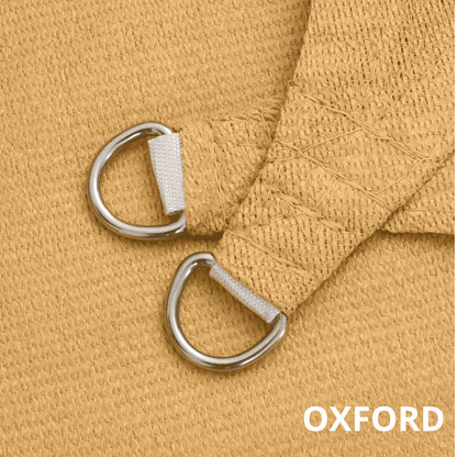 Voile d'ombrage triangulaire jaune sable