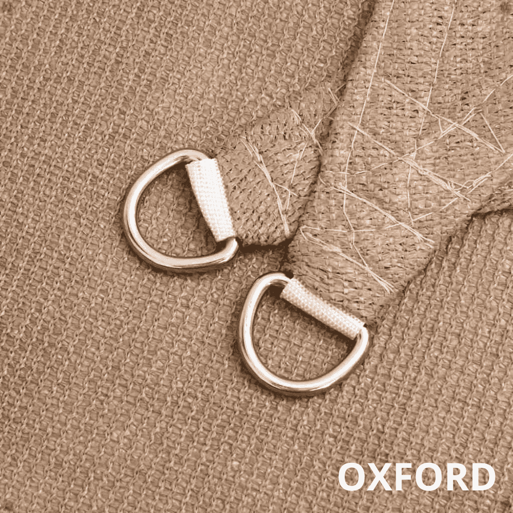 Voile d'ombrage triangulaire marron taupe