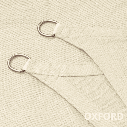 Voile d'ombrage trapeze blanc crème