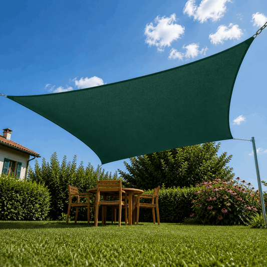 Voile d’ombrage trapeze respirante - Vert