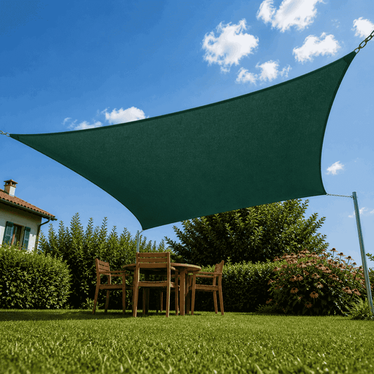 Voile d’ombrage rectangulaire respirante - Vert