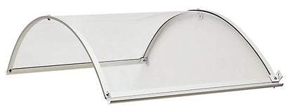marquise sur porte 160 x 90 cm - Verre Polycarbonate Transparent