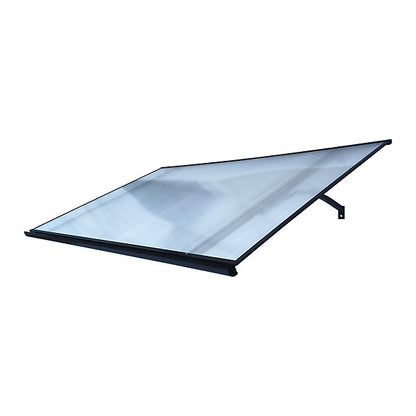 marquise auvent 160x100x30cm STARK gris 6mm polycarbonate