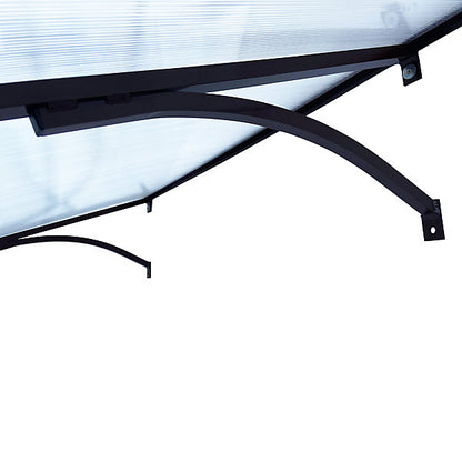 marquise auvent 160x100x30cm STARK gris 6mm polycarbonate