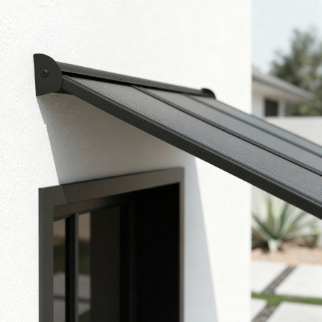 marquise aluminium moderne 111x90 cm