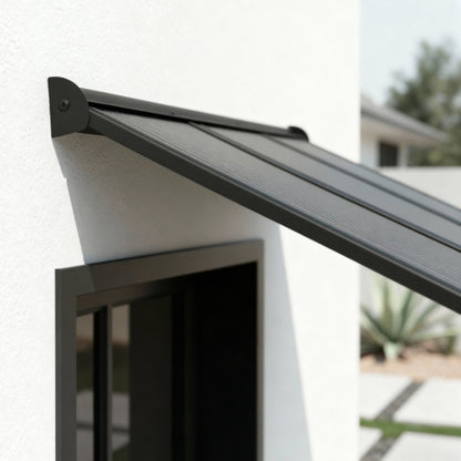 marquise aluminium moderne 111x90 cm