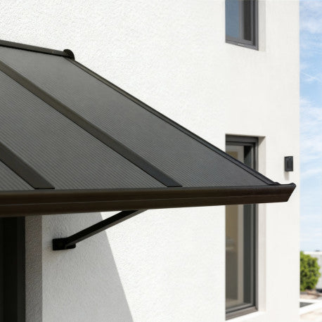 marquise aluminium moderne 111x90 cm