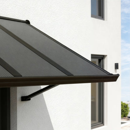 marquise aluminium moderne 111x90 cm