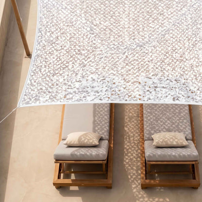 Toile d'ombrage Camouflage Blanc Décoratif Anti-UV