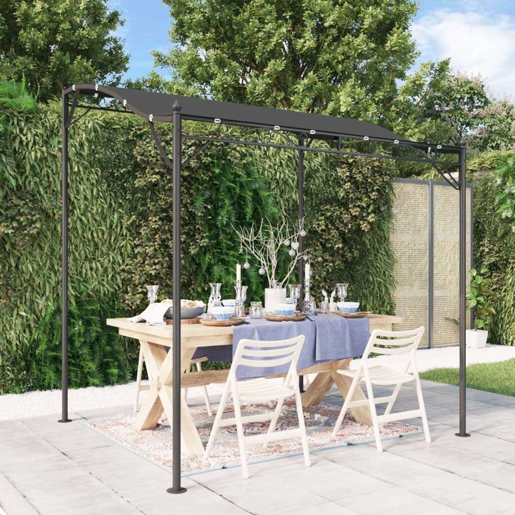 Pergola adossée Beige en Acier 7.5 m² 3x2.5m