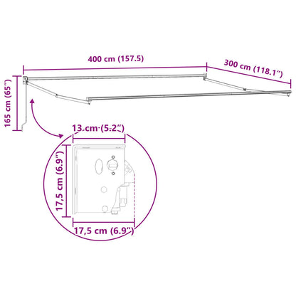 auvent balcon sans percage 200 à 400cm