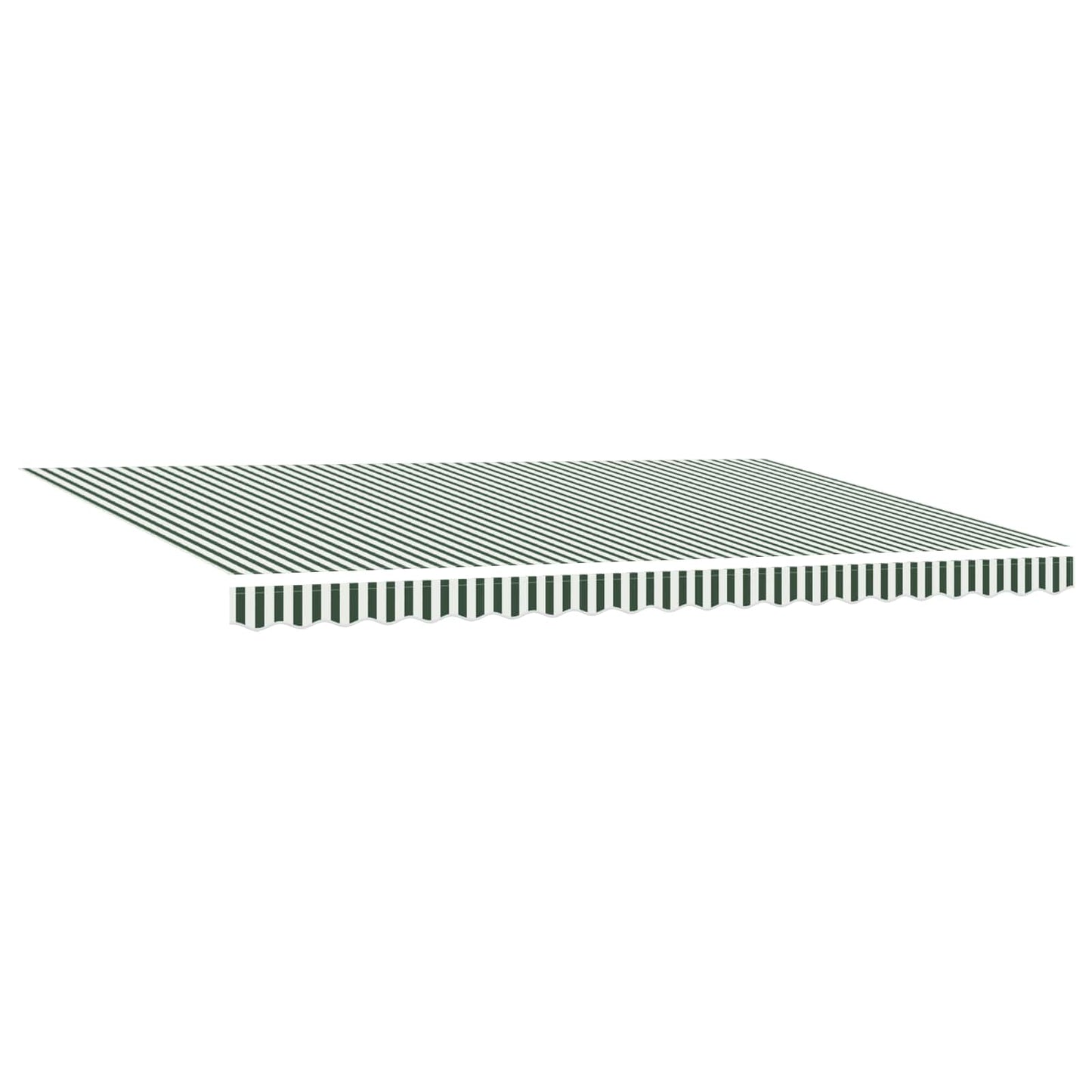 store banne 5x3 manuel Rétractable Vert et blanc