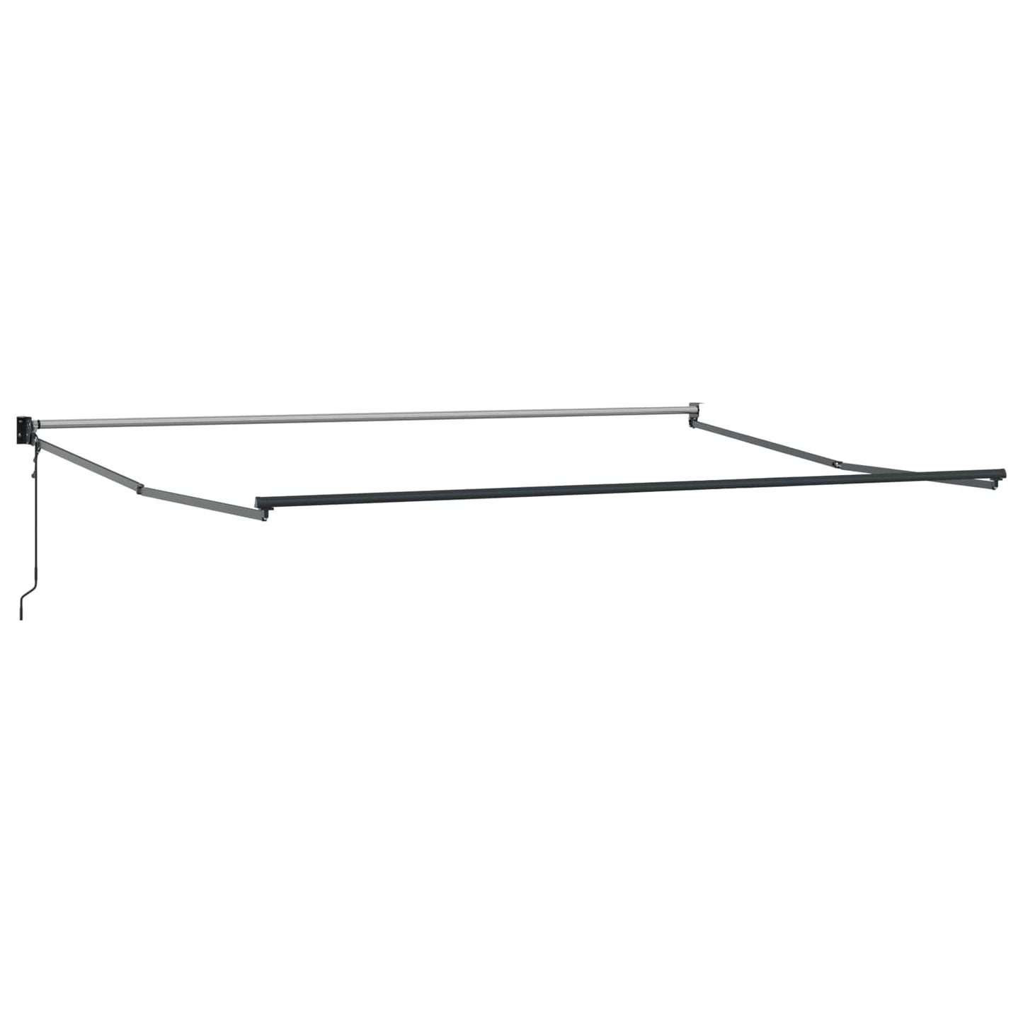 store banne 5x3 manuel Rétractable Vert et blanc
