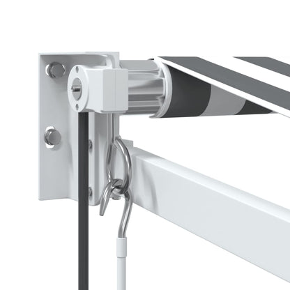 auvent pour balcon noir et blanc imperméable 200 à 400x120cm