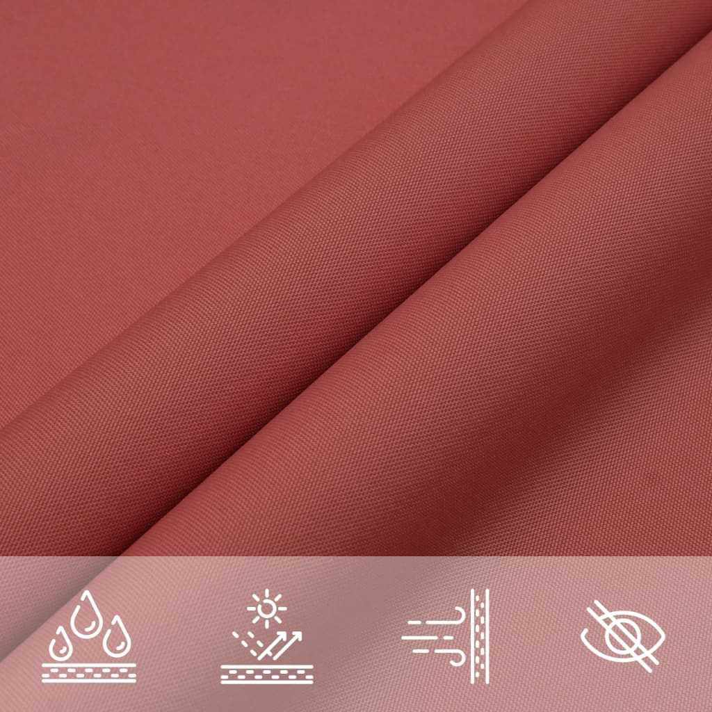 Voile d'ombrage carré terracotta