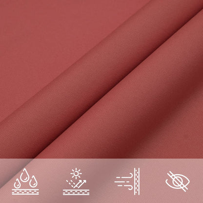 Voile d'ombrage carré terracotta