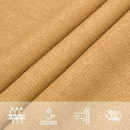 Voile d'ombrage rectangulaire jaune sable