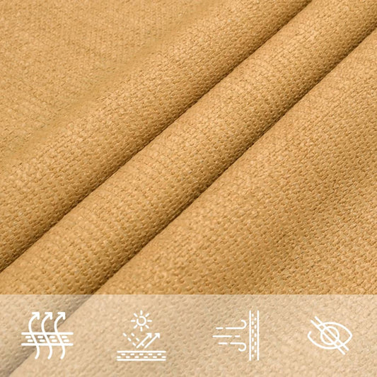 Voile d'ombrage rectangulaire jaune sable