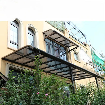 auvent aluminium porte de garage 200x150cm