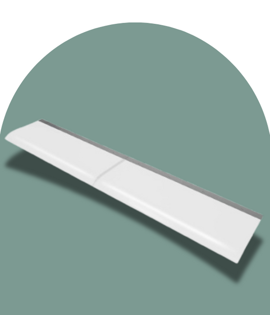 marquise de porte d entree 200x40cm en polyéthylène téréphtalate Transparente