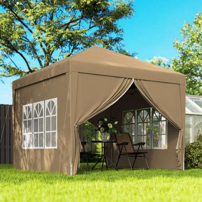 Tonnelle de Jardin 3x3m，Hauteur Réglable