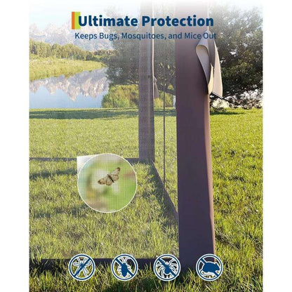 tonnelle de jardin portable 3x3M - réglable moustiquaire intégrée
