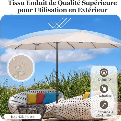 Parasol Double Face 4,7M Beige