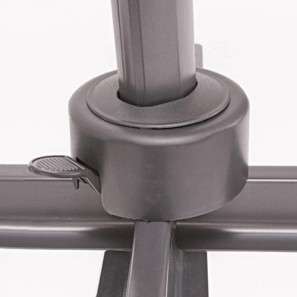 Parasol déporté rectangulaire taupe L.386 x l.281 cm