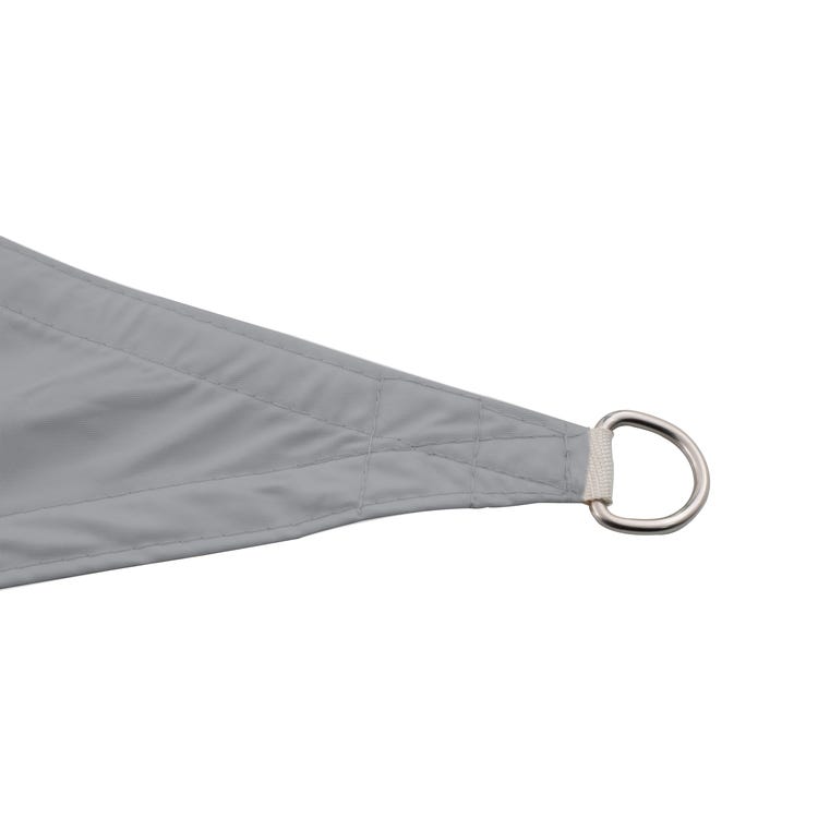 Voile d'ombrage polyester triangulaire gris L.360xl.360cm