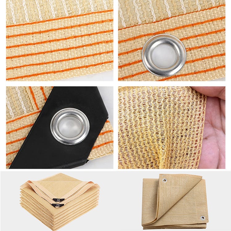 Voile d'ombrage carré 4x6 m en HDPE – Protection UV 50