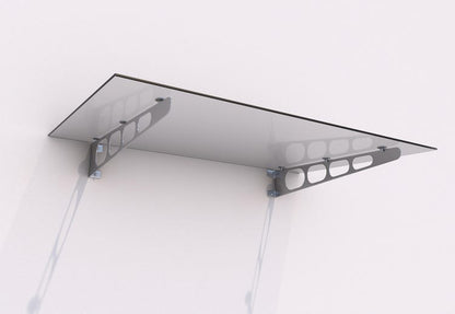marquise en verre 140 x 90 cm
