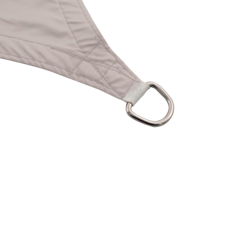 Voile d'ombrage polyester rectangulaire taupe L.400 x l.295 cm
